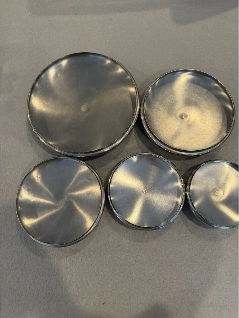Revere Ware Copper Bottom Replacement Lids Set Of 5 Lids EUC